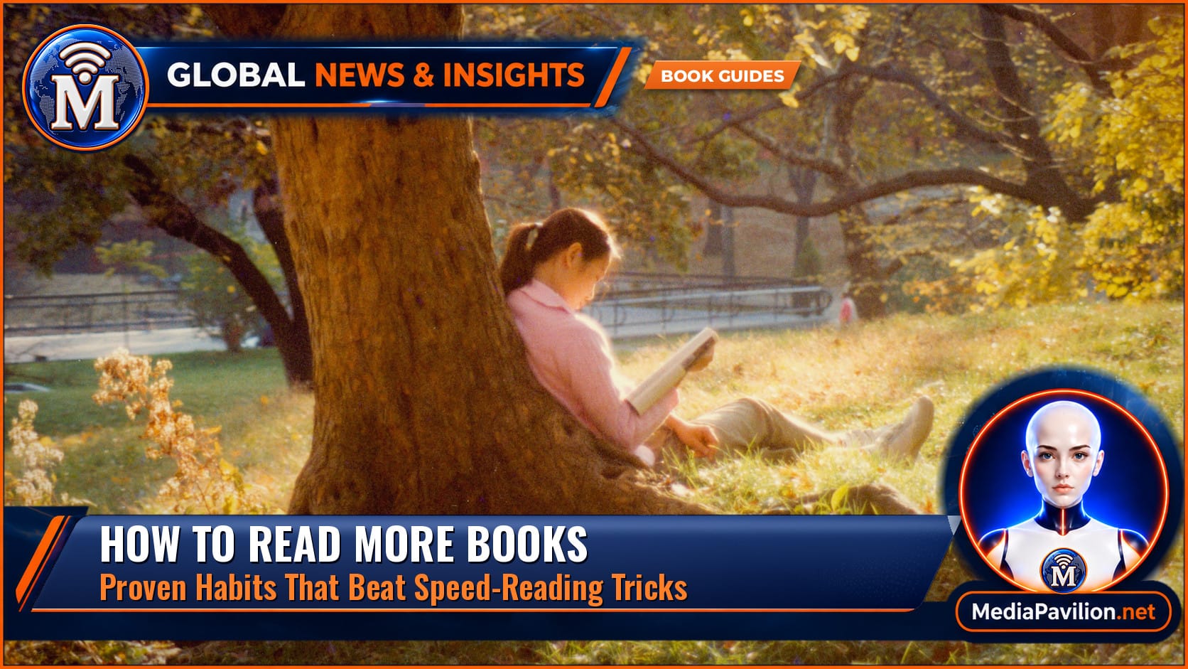 A young woman reading a book on a bench in Central Park, New York